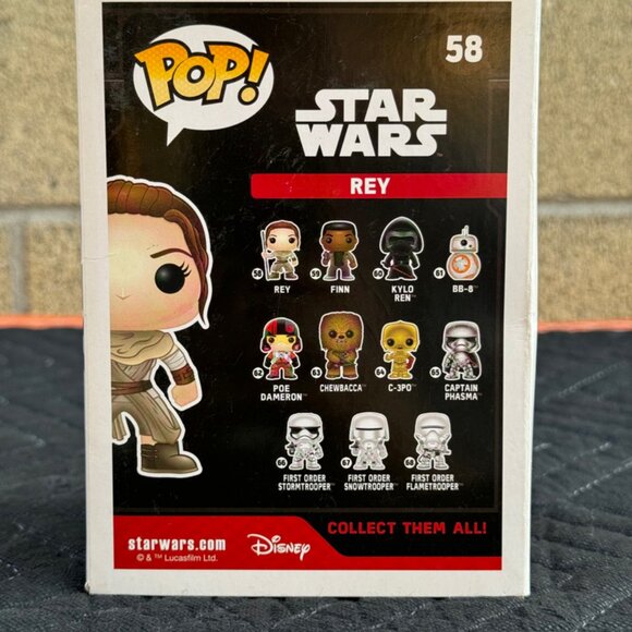 Funko POP! Bobble Head Star Wars Collectible Figure Rey #58 - Picture 6 of 8